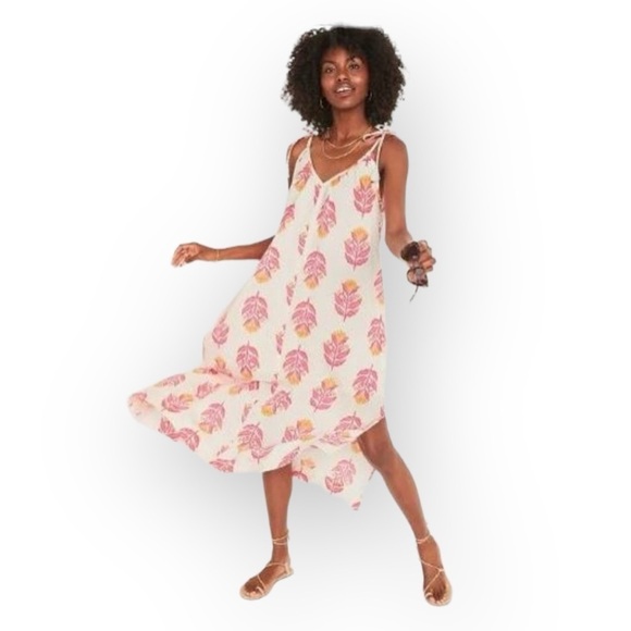 Old Navy Sleeveless Tie-Shoulder All-Day Maxi Swing Dress Size Small/Tall - Picture 10 of 11